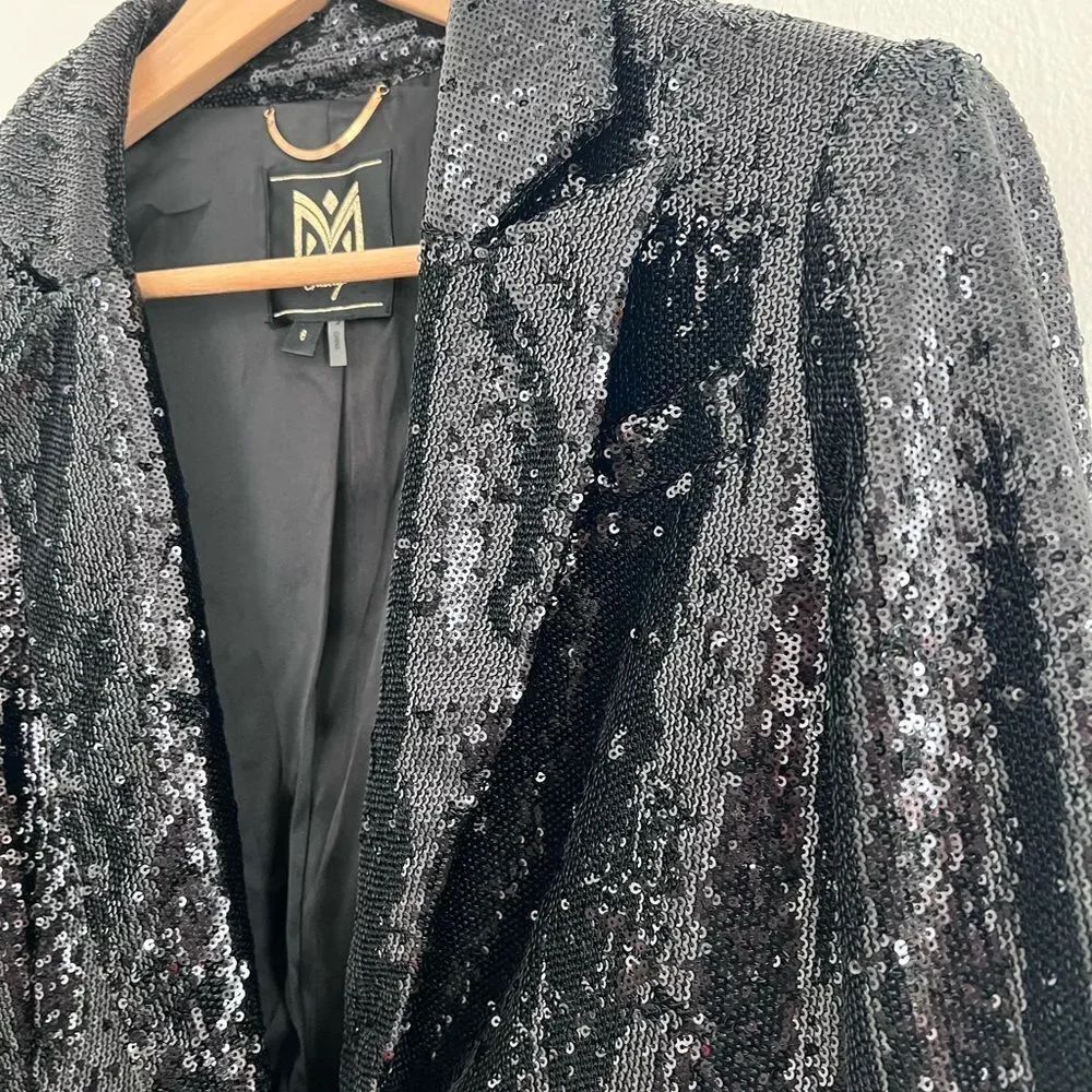 Milly Alexa Peaked Sequin Blazer - Picture 5 of 10